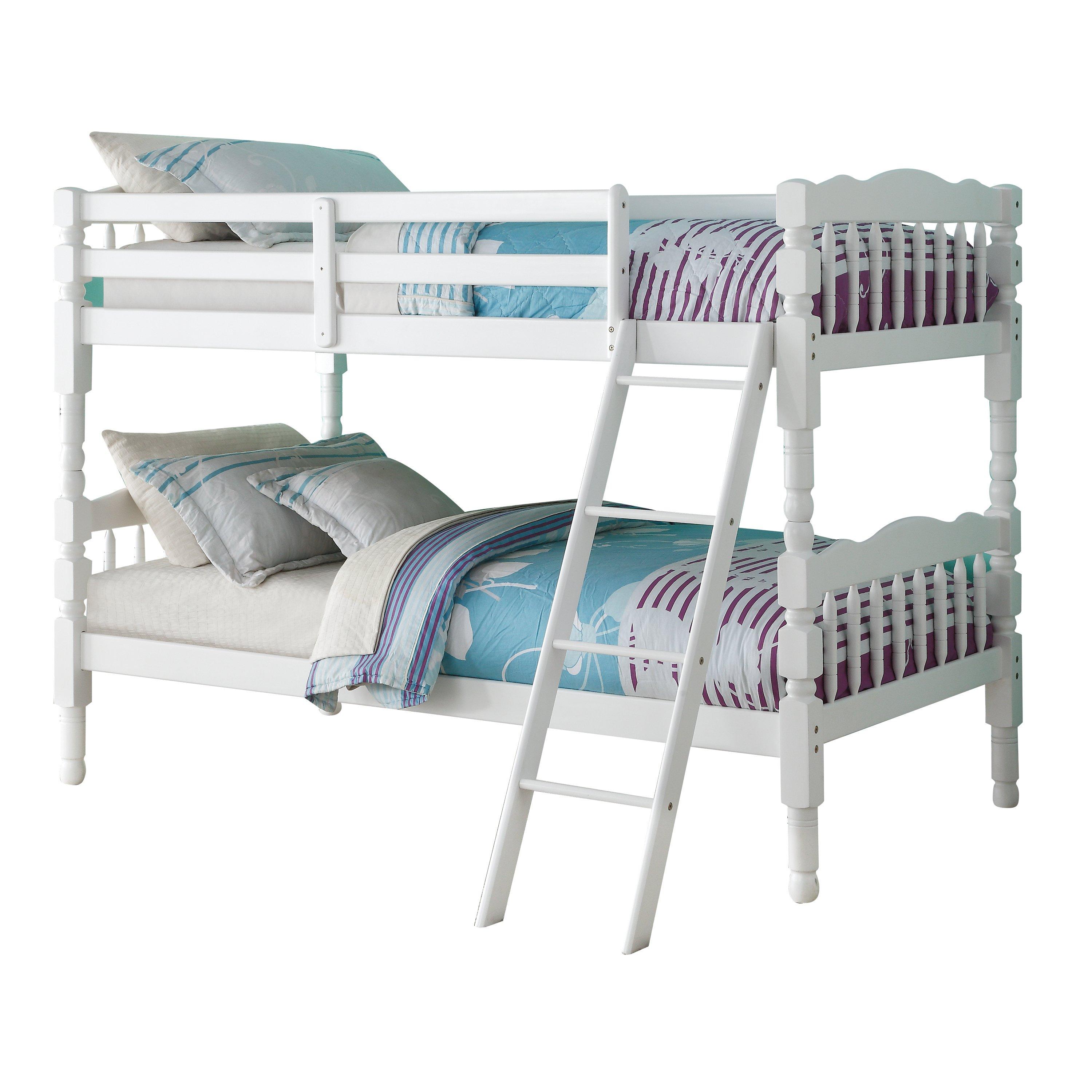 Rent to Own Acme Furniture Homestead Twin Bunk Bed with 12" Plush Pillow Top Medium Mattress at